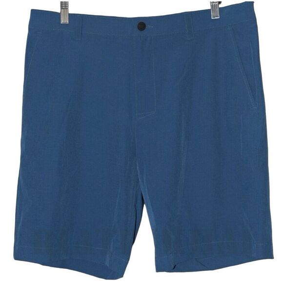 BANANA REPUBLIC Shorts Mens 36 Blue Comfort Waist Stretch Wicking Flat Front NWT - Picture 7 of 10